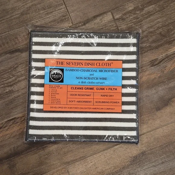 Severn Dish Cloths for Washing Dishes 4pk. Odor-Resistant Non-Scratch Wire - Picture 7 of 10